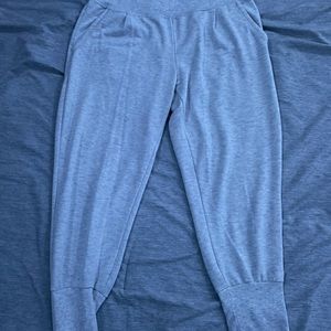 WHITE WITH GREY STREAKS SWEATPANTS